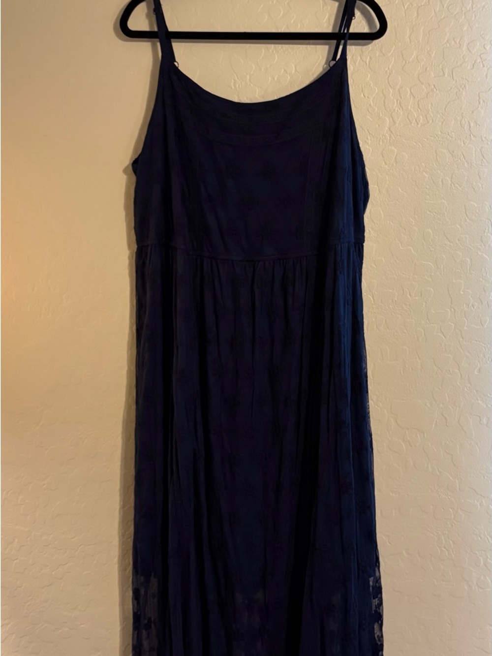 torrid Navy Blue Maxi Dress with Spaghetti Straps